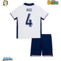 England Declan Rice #4 Hjemmedraktsett Barn EM 2024 Kortermet (+ Korte bukser)